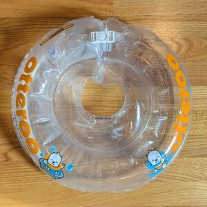 Otteroo Lumi Baby Swim Neck Float - Clear and Orange